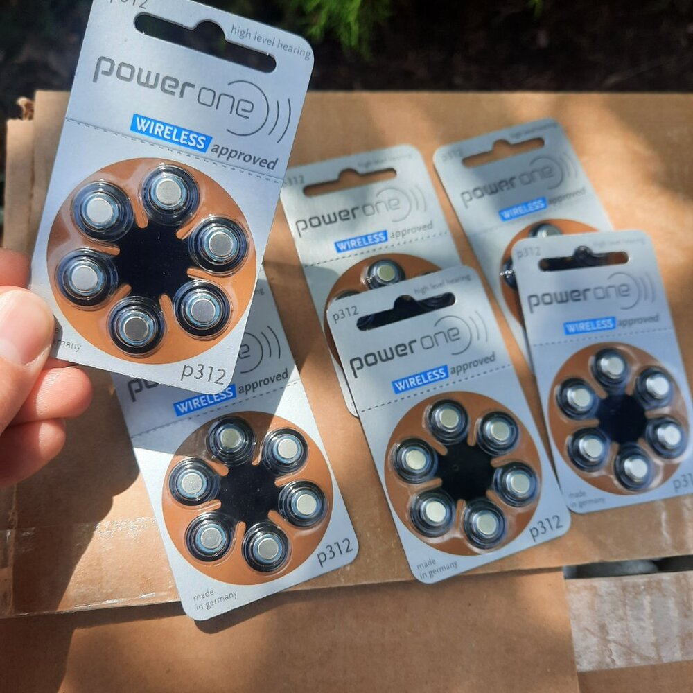 7 Packs Power-One High Level Hearing Aid Batteries  p312 PR41/p312 1.4V EXPIRED